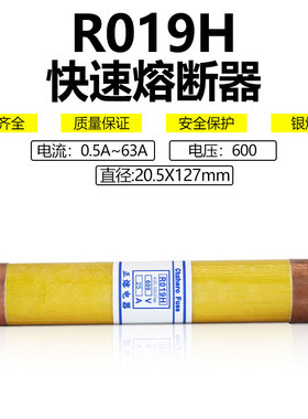 RO19H熔断器R019H 600V 0.5A1A2A2.5A3A4A5A 20.5X127mm保险管