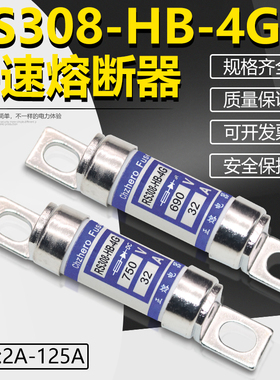 快速熔断器RS308-HB-4G 40A 50A 63A 80A 100A DC750V直流保险丝