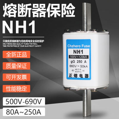 熔断器NH1250A200A160A熔芯保险