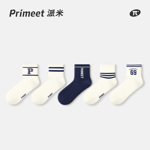 PRIMEET/派米学院风春季女短袜