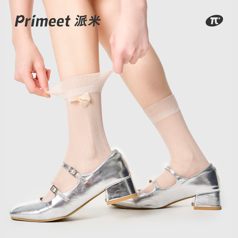 派米网眼袜子女夏季薄款芭蕾风