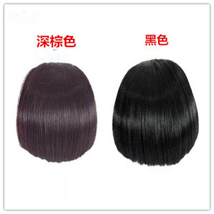 齐刘海一刀切齐刘海 手织无痕隐形刘海 加厚修脸发刘海假发片