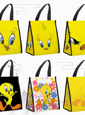 Tweety Bird 崔弟 便当袋 崔迪 饭盒袋保温便携午餐盒带饭包 翠儿