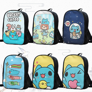 Bugcat Capoo 咖波 双肩包中小学书包少女学生休闲可爱动漫背包
