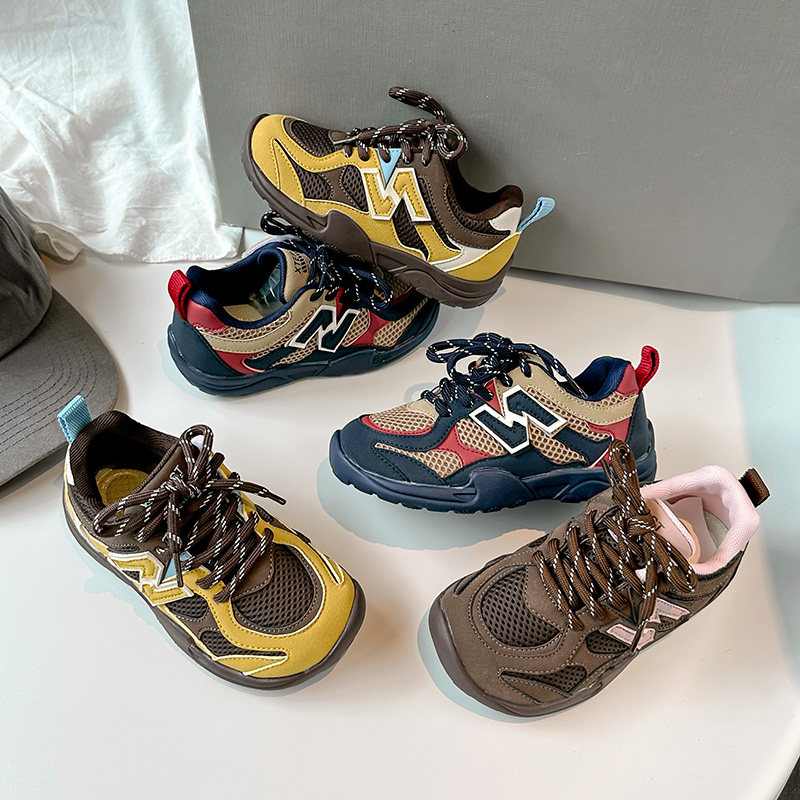 儿童鞋子2026春季新款女童运动鞋复古透气网面网鞋男童软底老爹鞋,童鞋/婴儿鞋/亲子鞋,运动鞋,淘宝优惠券,粉丝福利购,淘宝优惠卷