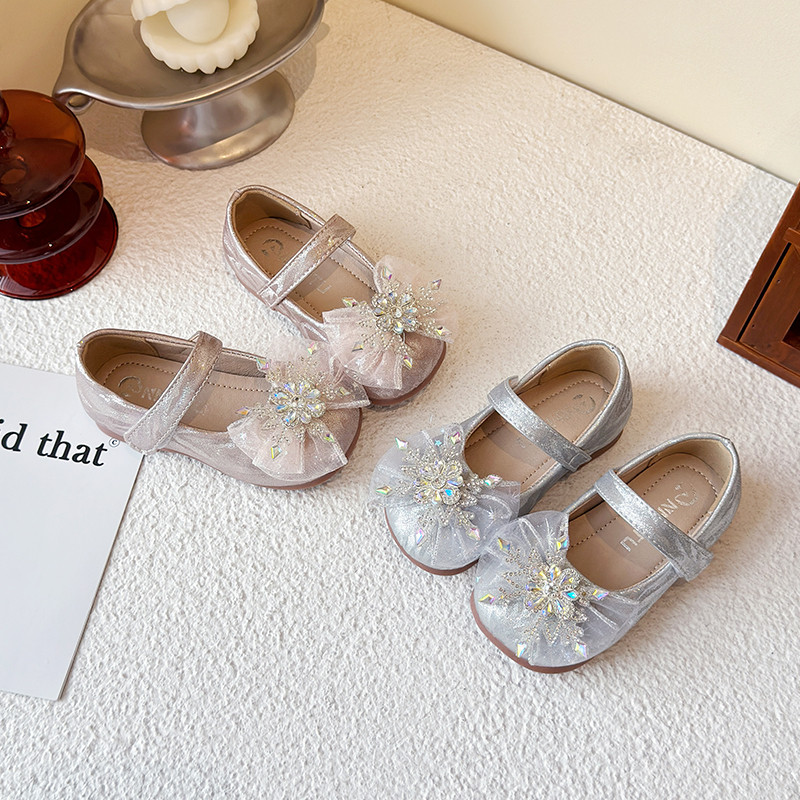 女童水晶鞋2025春季新款儿童时尚豆豆鞋平底鞋宝宝水钻软底公主鞋,童鞋/婴儿鞋/亲子鞋,水晶/水钻鞋,淘宝优惠券,粉丝福利购,淘宝优惠卷