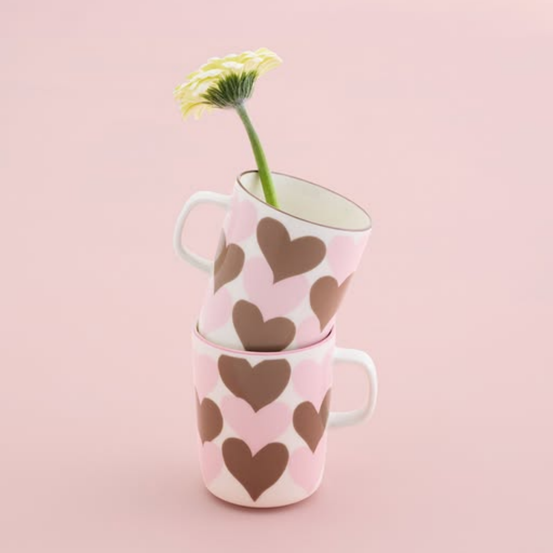 Marimekko Sydamet 2026春爱心情侣马克对杯套装250ml*2