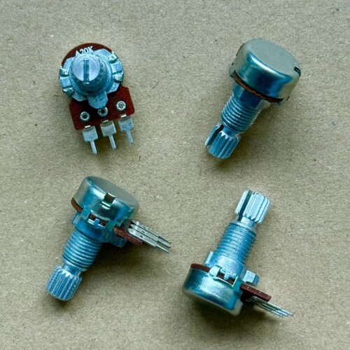 12型单联3脚电位器A20K A203 功放音量旋转电位器 柄长15MM