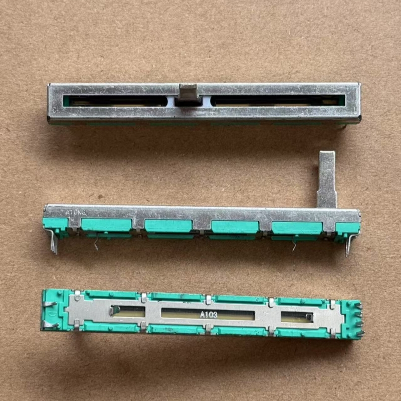 推拉电位器75MM 双联6脚 7.5公分 直滑推拉电位器A10K 调音台推子