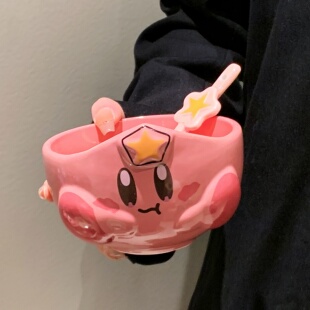 星之卡比米饭碗女高颜值儿童碗具泡面碗学生宿舍生日礼物2026新款