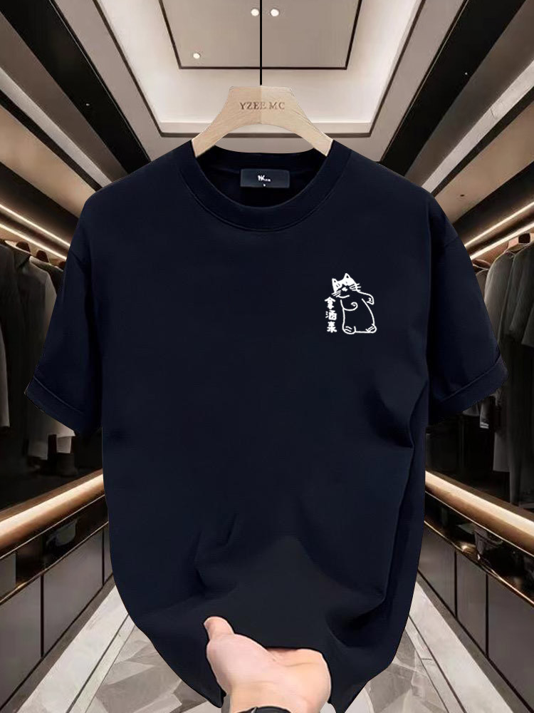 品牌出口外贸撤回尾货清仓捡漏~复古潮流重磅纯棉短袖t恤男女夏季