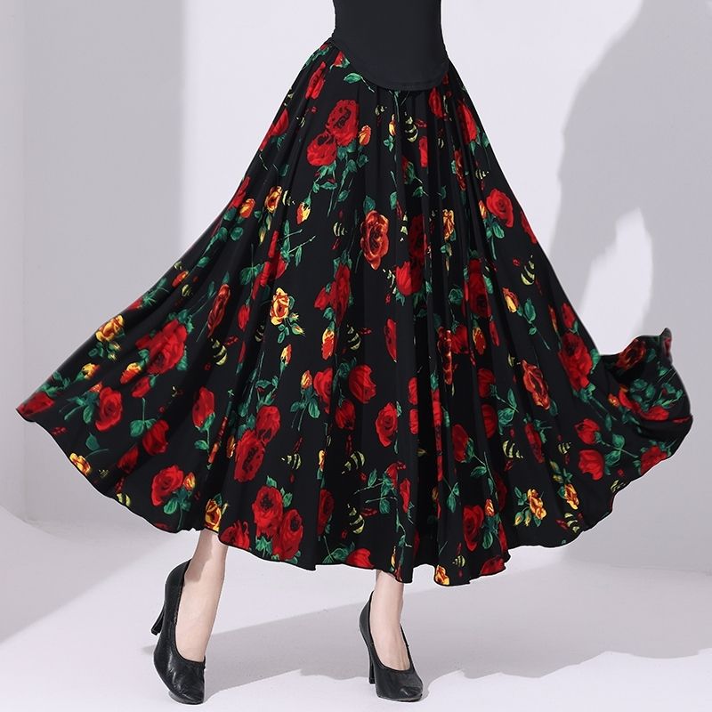 高档摩登舞裙女华尔兹舞蹈服国标舞裙慢四舞裙广场交谊舞裙练习裙