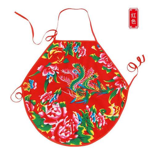 东北全棉印花布中国风女士成人双层抹胸肚兜家居内衣睡衣网红演出