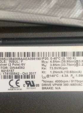 CT 伺服电机 产地英国 型号095U3B400BAAE