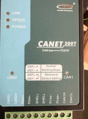 周立功CANET-200T以太网CAN模块