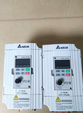 台达750W变频器，型号VFD007M21A，220V/0.