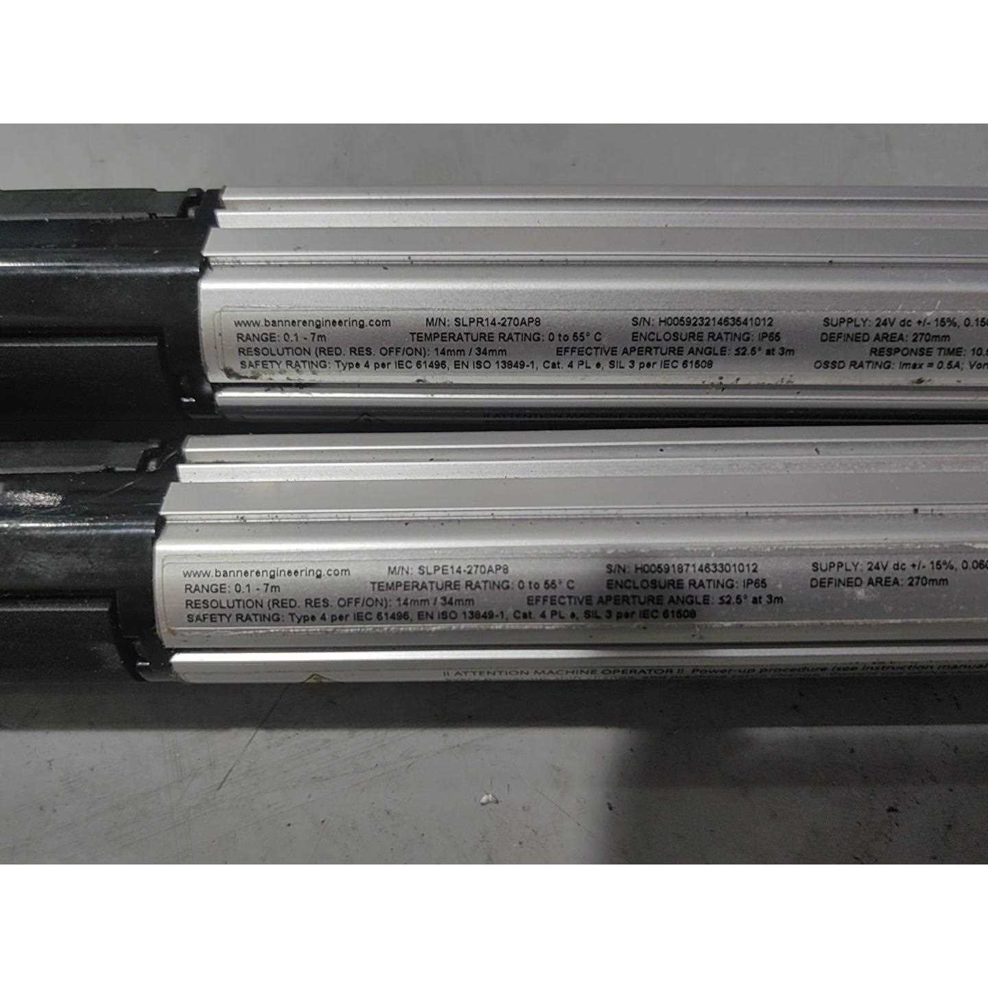 邦纳BANNER光幕SLPR14-270AP8/SLPE14