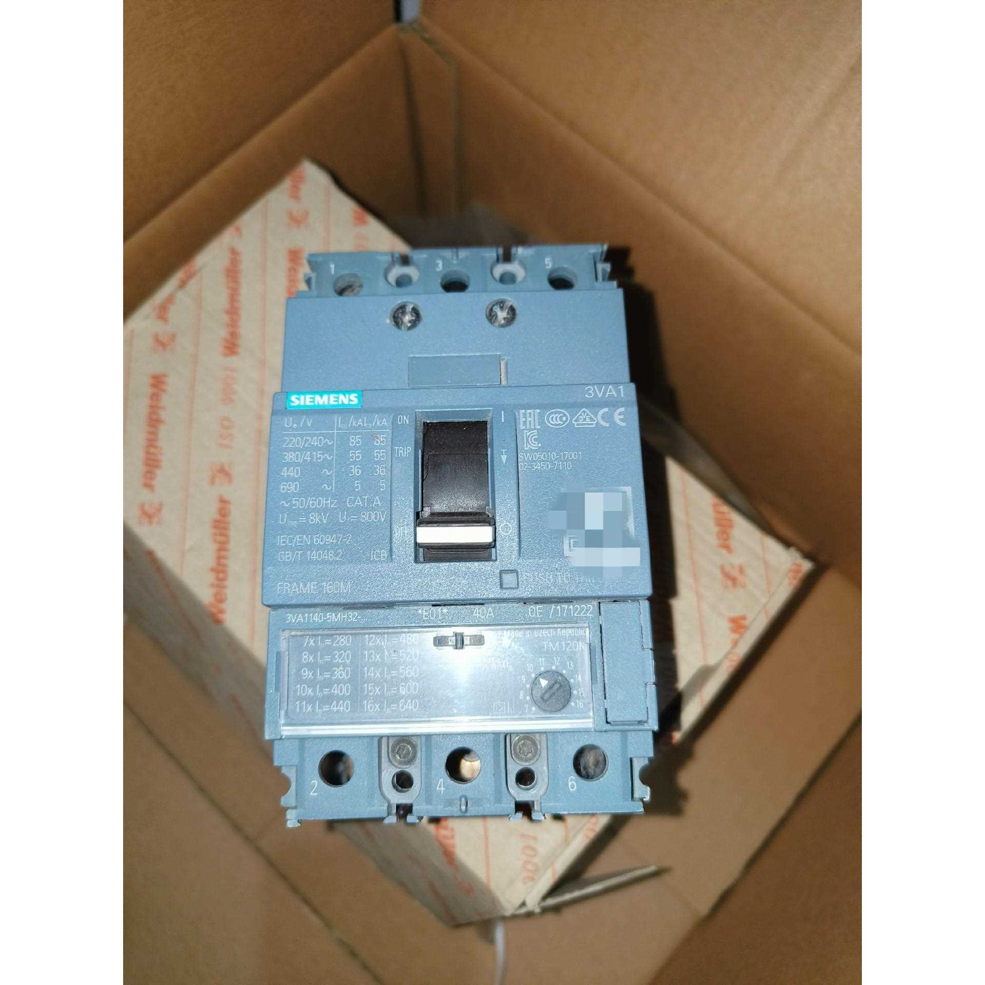 #空开3VA1140-5MH32 40A/3P