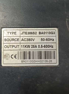 金田变频器JTE386S2-BA0110G3/11KW/38