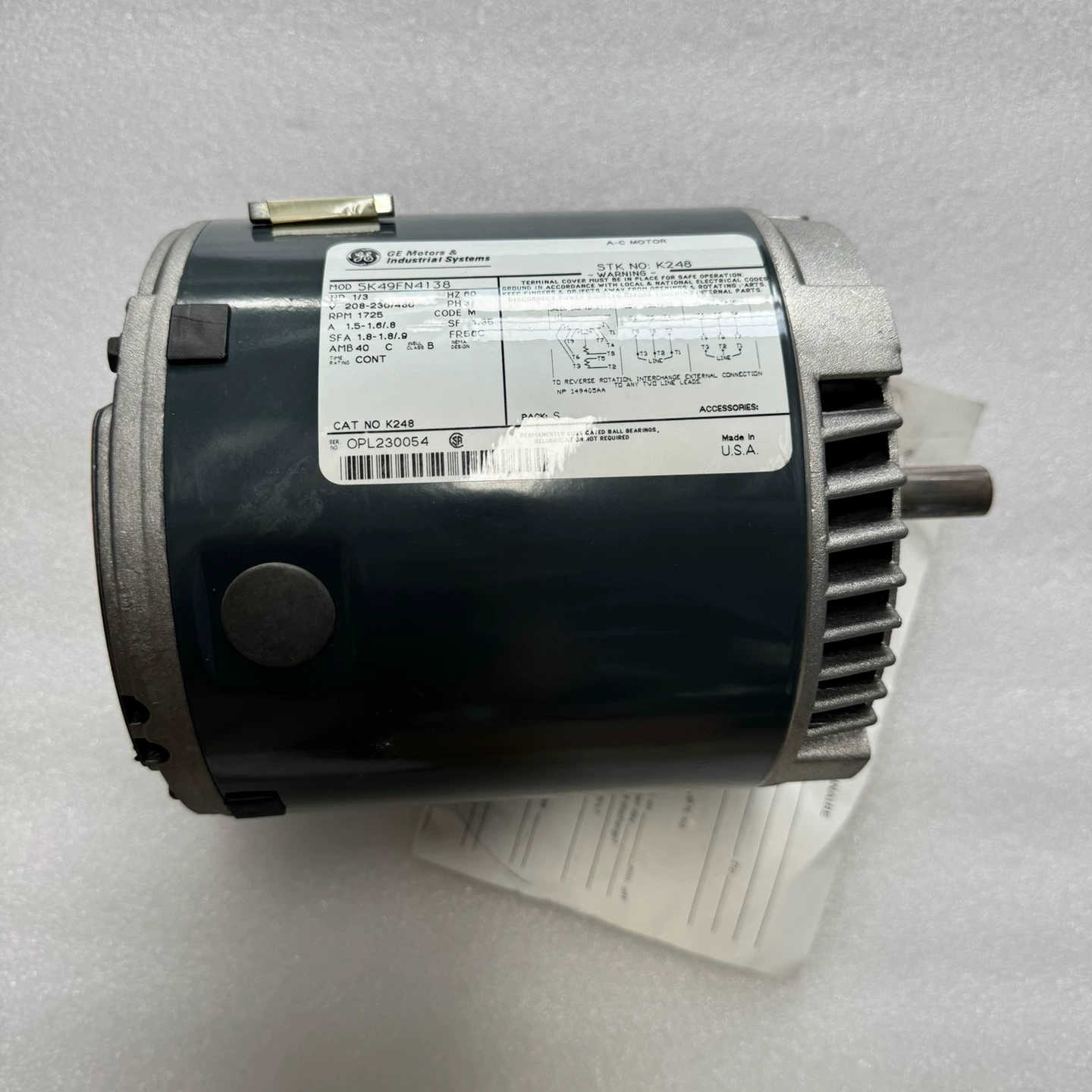 美国GE电机，5K49FN4138