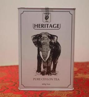 进口原味红茶长叶茶罐装 茶叶400g 斯里兰卡原装 HERITAGE 送礼佳品