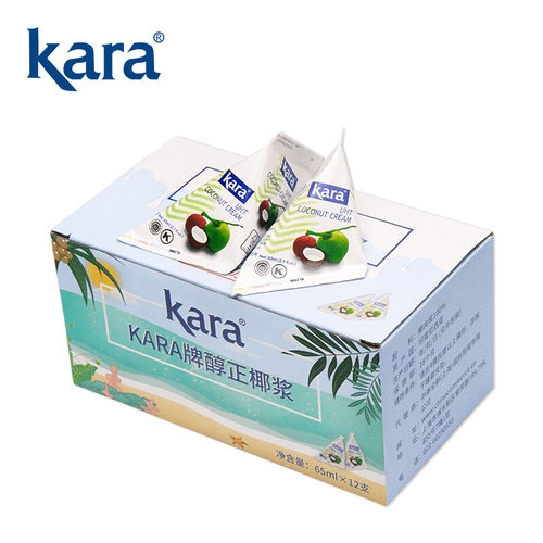 KARA牌醇正浓椰浆65ml*12支 佳乐拒绝添加奶茶店生椰拿铁