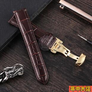 瑞途适配劳力士切利尼表带真皮日志型迪通拿潜航者黑绿水鬼表带20