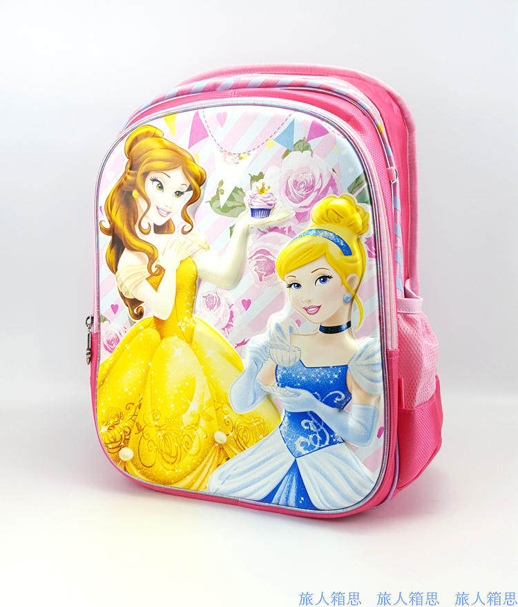 迪士尼正品小学生女生书包公主超轻护脊防水儿童1 3 6年级双肩包