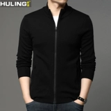 Осенний лонгслив, кардиган, мужской шерстяной трендовый трикотажный свитер, в корейском стиле