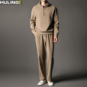 连帽卫衣裤 春秋季 子 宽松中青年爸爸装 两件套运动男装 男士 休闲套装