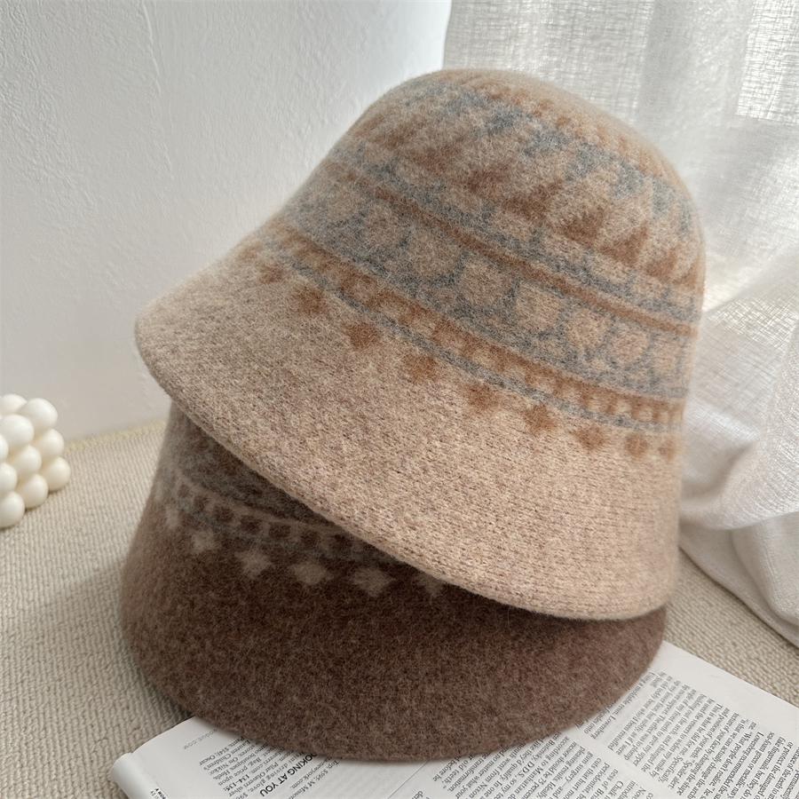 加厚羊毛呢礼帽秋冬保暖盆帽