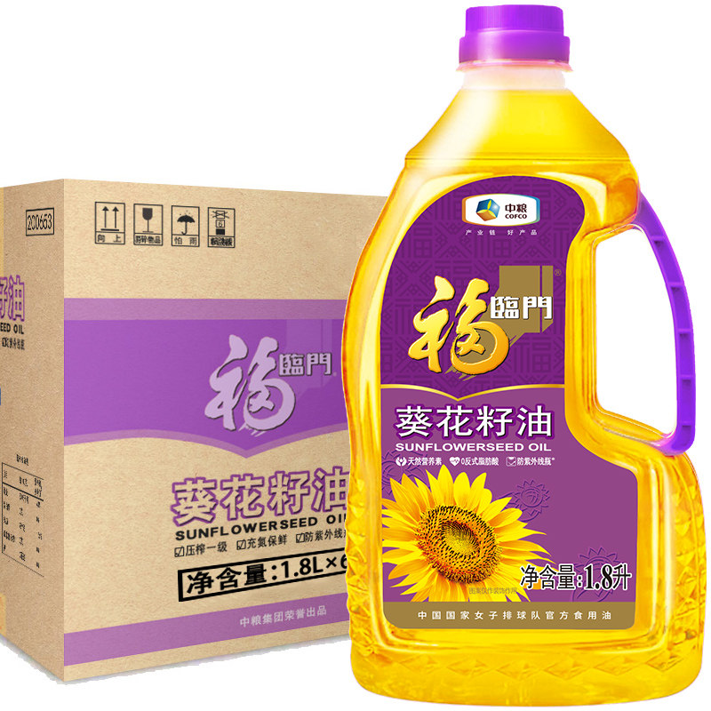 福临门葵花籽油1.8L*6瓶图片