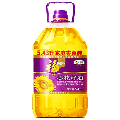 福临门大桶装一级葵花籽油5.43L