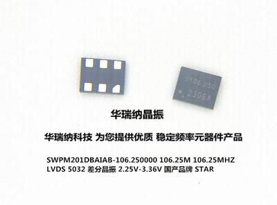 差分晶振LVDS5032106.25M