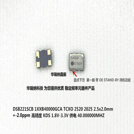 DSB221SCB 1XXB40000CGA OE STAND-BY 付力 TCXO 高精度40M 40MHZ