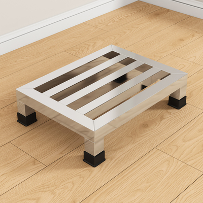 不锈钢方形落地多层收纳花架