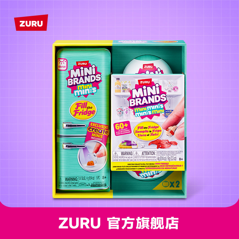 ZURU迷你微缩冰箱套装