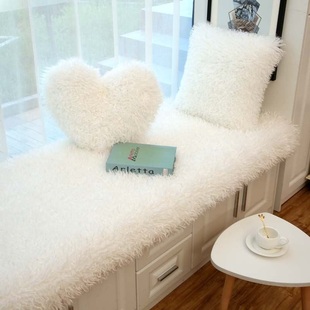 短毛绒飘窗垫阳台毛垫仿羊毛防滑颗粒底免洗衣帽间橱窗垫地垫冬天