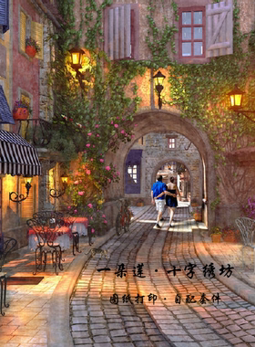 图纸打印 法国进口正品DMC十字绣自配套件 HAE French Walkway