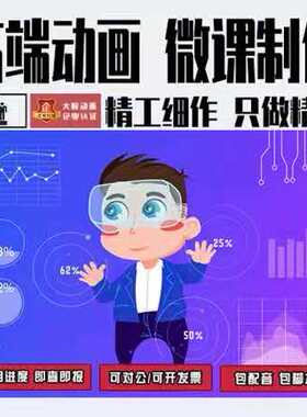mg动画AE制作flash课件参赛短视频医疗金融科普宣传高端微课制作