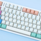 仙女主题热升华机械键盘键帽原厂高度pbt材质韩文日文德文俄文