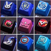 键石键帽rng浮雕透光金属键帽PUBG绝地求csgo败家之眼 福袋