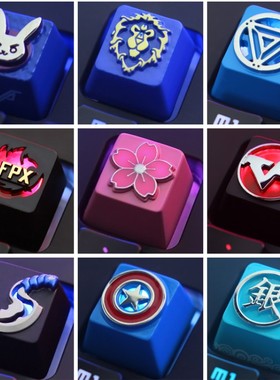 键石键帽rng浮雕透光金属键帽PUBG绝地求csgo败家之眼 福袋