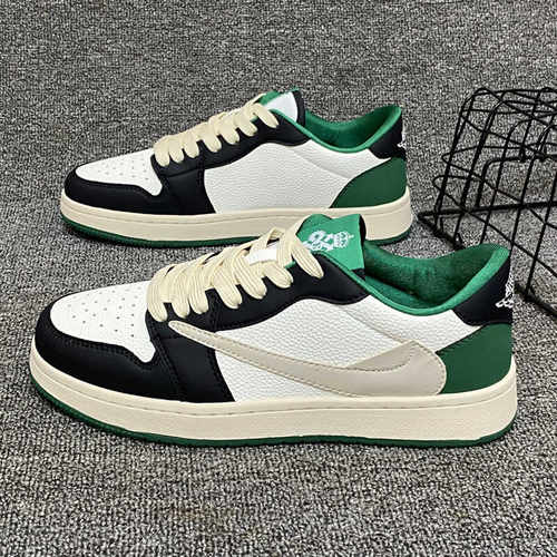 青年低帮板鞋街头透气倒钩小白鞋