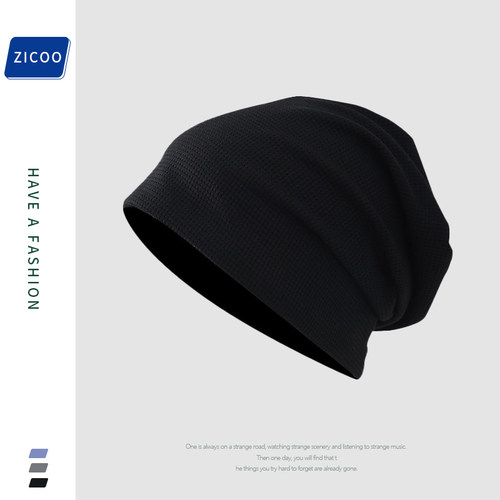 美式辣妹炸街堆堆帽秋冬毛线帽