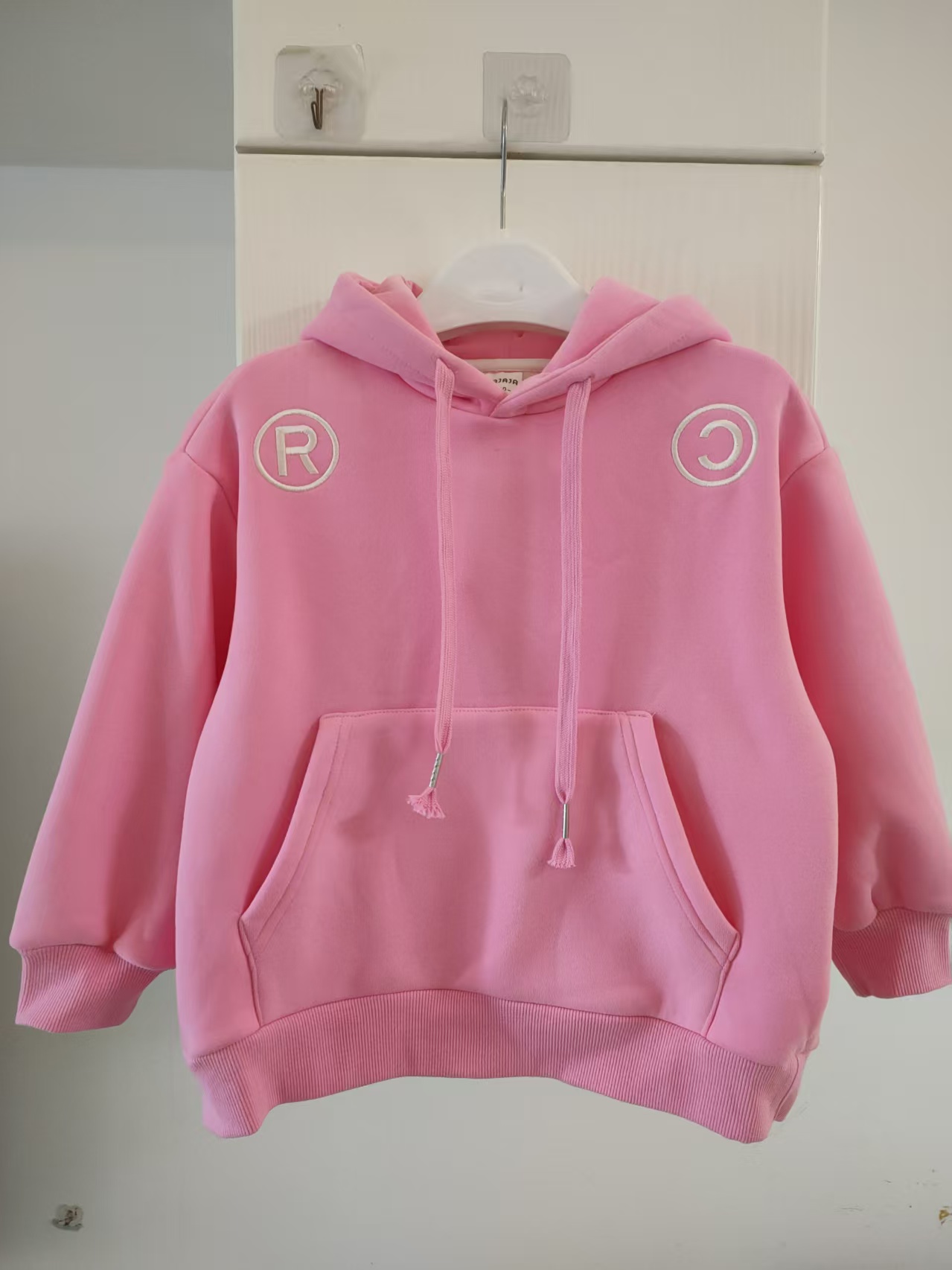 明俐木瓜汁童装中大童秋冬连帽加绒卫衣男女童休闲时尚百搭上衣潮