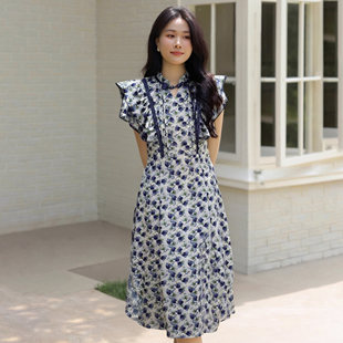 送腰带有里布夏季女轻奢高级感气质高端精致大方得体连衣裙D1650