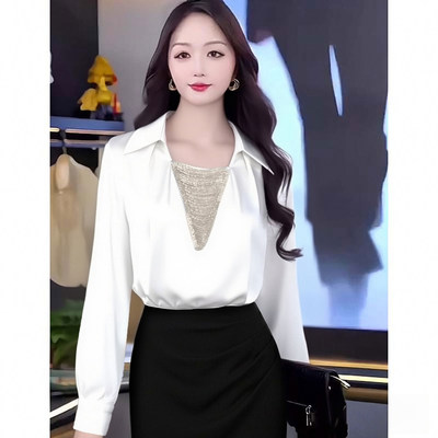 两件套2026春新款女优雅气质设计感长袖上衣半身裙职业套装D4723