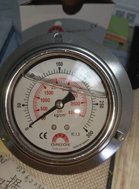 台湾华记代理STIKO SAFE GAUGE 0-300kg轴向不锈钢压力表AE-ACP1