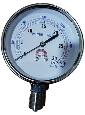 台湾SAFE华记HC-M5P1/3-0/3000AT3F微压表30KPA3000mmaq径向白壳